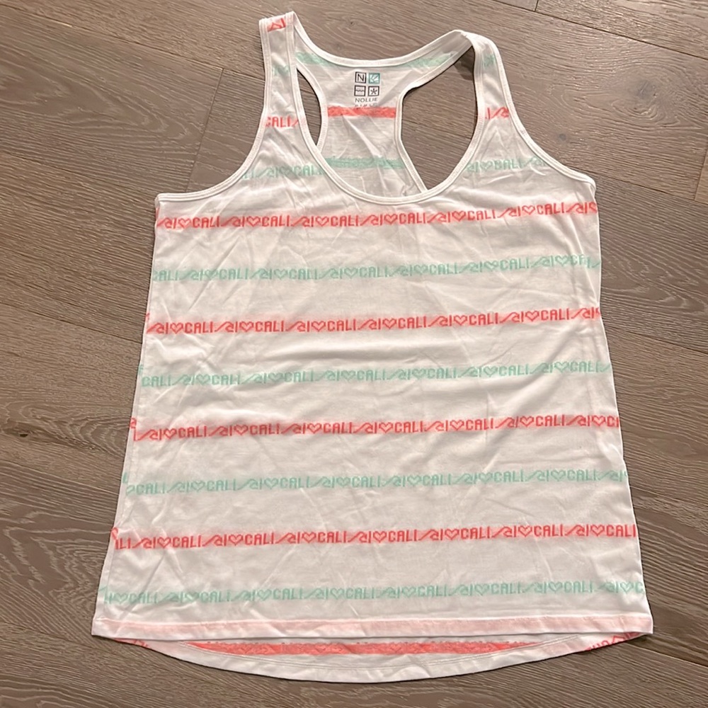 Nollie I heart Cali tank top. Size: XL. Gently Used.